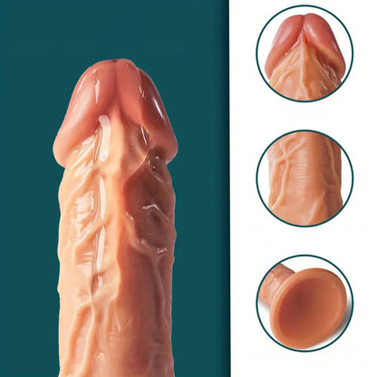 Powerful, realistic 4.3 inch silicone dildo with suction cup 