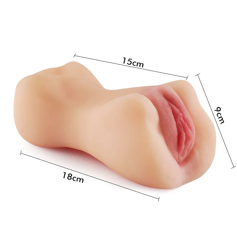 Realistischer Taschenmuschi Vulva Klitoris Weicher Masturbator