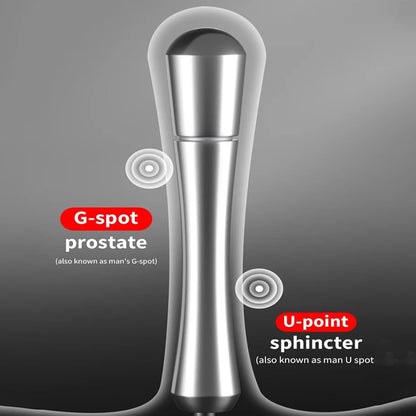 110 mm Elektro Schock Metall Buttplug elektrische Stimulator Prostata  Massager