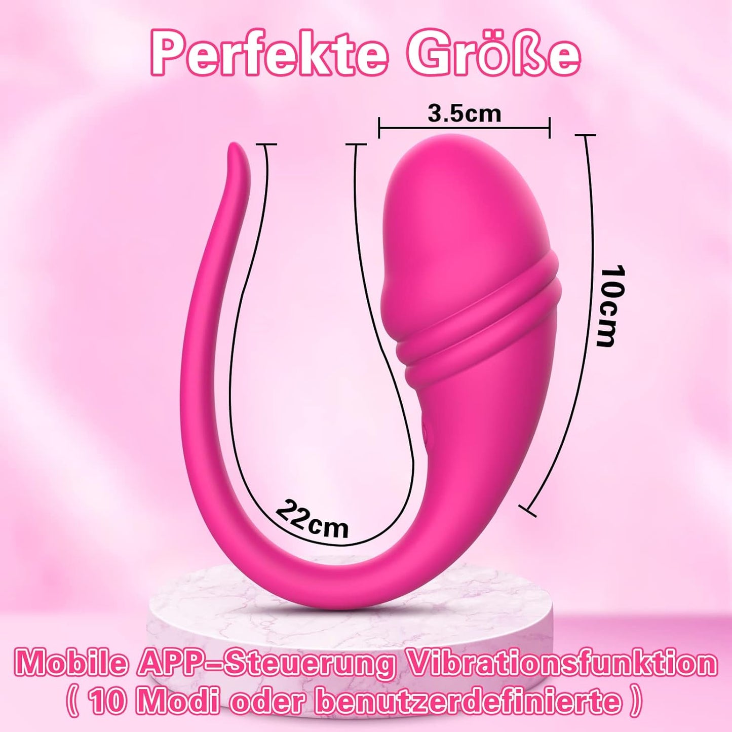 Vibrator seksspeeltje met app en Bluetooth afstandsbediening vibrators met 10 vibratiestanden 