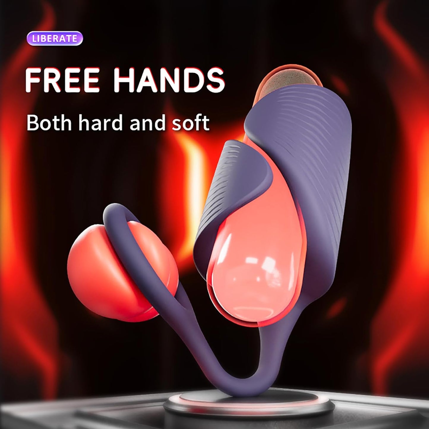 Penis trainer massager with 10 vibration modes and cock ring 