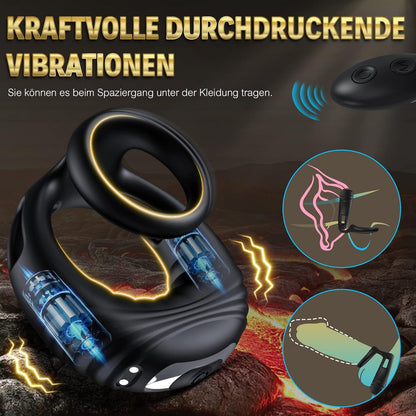 Dual Penisring Vibrator Mit Fernbedienung Mit 10 Vibrationen