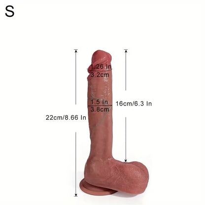 26,92 cm realistische Dildos mit starkem Saugnapf und großen Bällen, gefälschter Penis