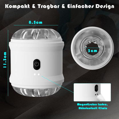 Handfrei Automatische Elektrischer Masturbator Cup mit Starker 10 Saug- und Vibrationsmodi