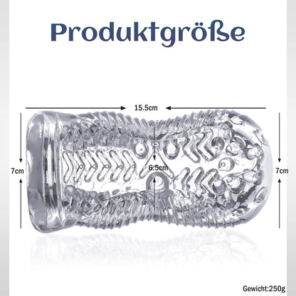 Jelly Handmatige Masturbatie Cup Super Adsorptie transparante penistrainer 