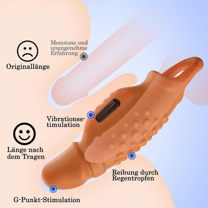 Realistische penis-extender-vibrator met penishuls voor penisverlenging en penisvergroting