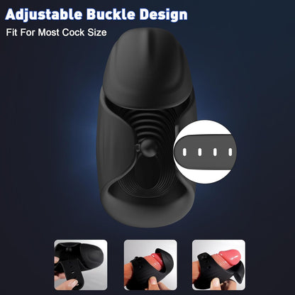 3 in 1 Penis-Trainer Elektrische Masturbation Eichelvibrator Mit 8 Vibrationsmodi