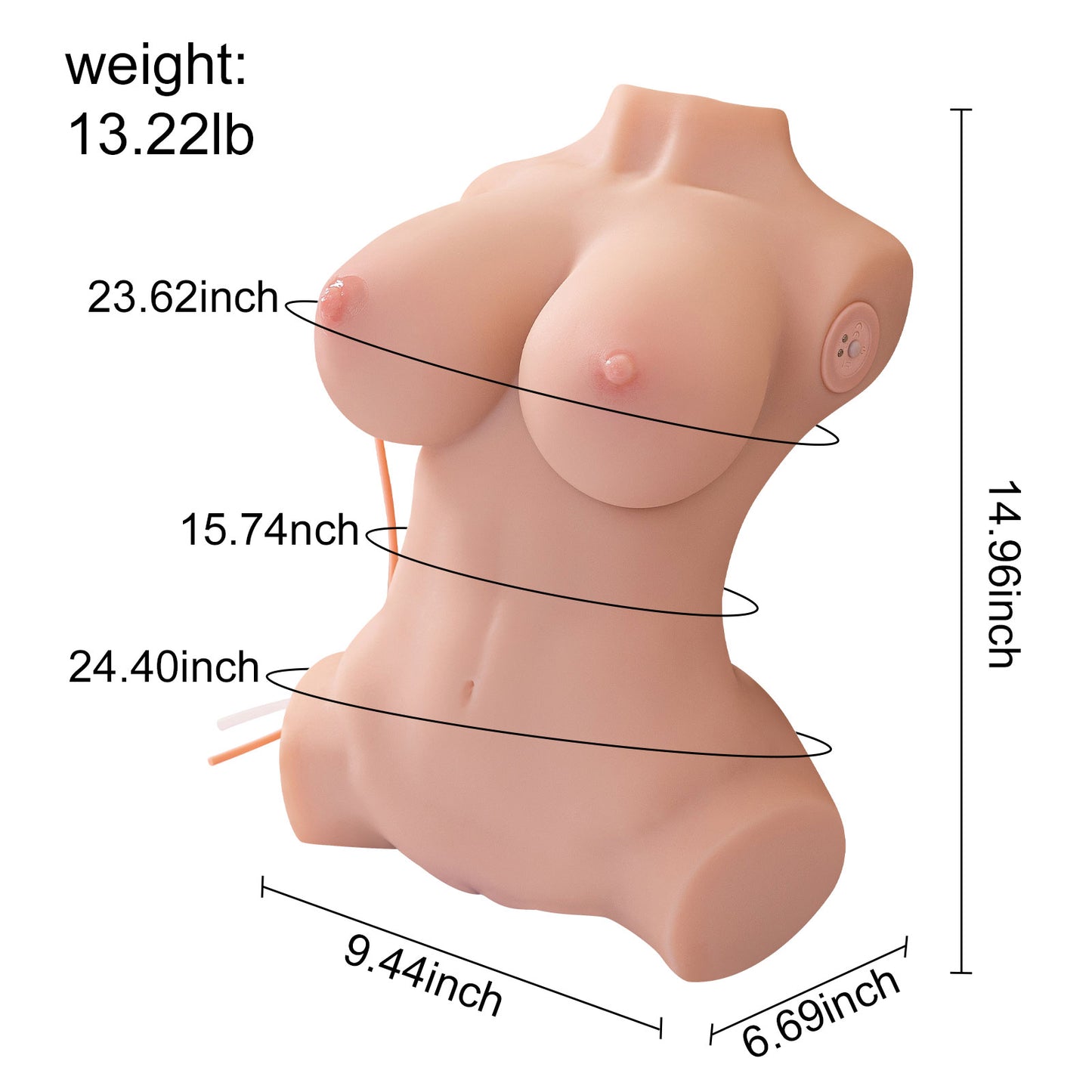Laura suck and vibrate doll 6.8KG